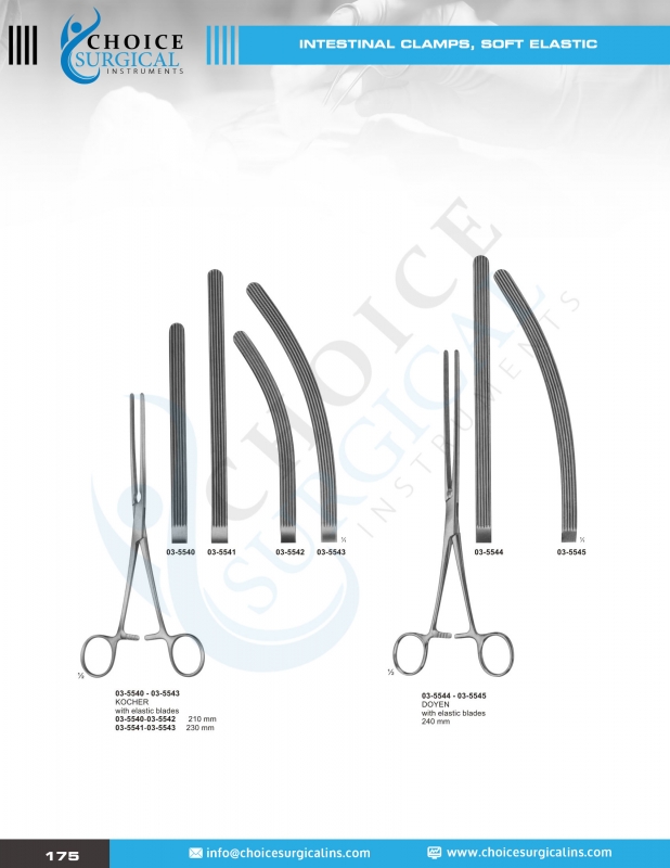 Forceps, Intestinals Clamps, Specula, Biopsy Forceps, Anuscopes Gall Duct